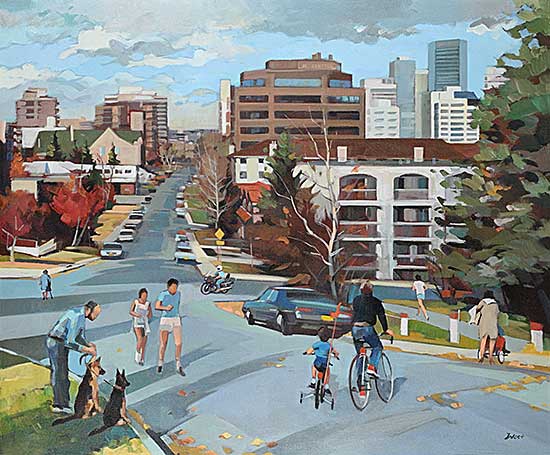 #557 ~ Vest - Calgary Street Scene