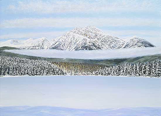 #559 ~ Voyer - Fog Necklace, Maligne Lake