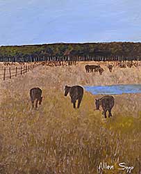 #508 ~ Sapp - Untitled - Horses Grazing