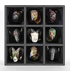 #511 ~ School - Untitled - Animal Heads