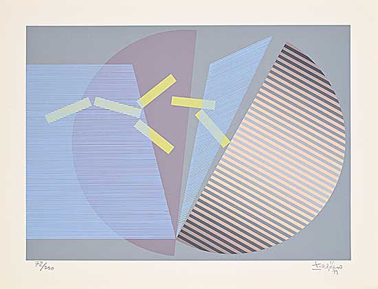 #2002 ~ Aguero - Untitled - Pink and Grey Sphere  #72/200