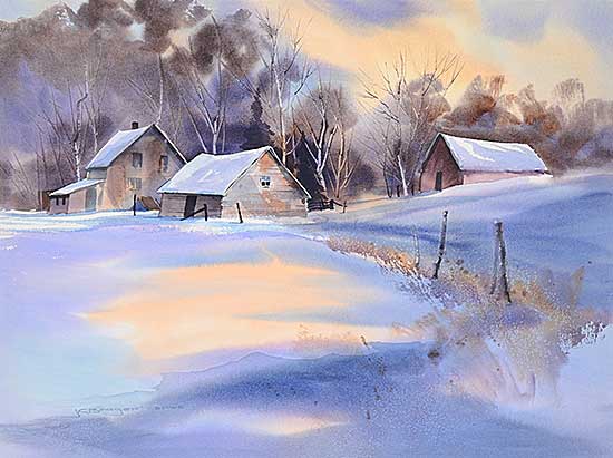 #2029 ~ Brager - Untitled - Winter Farm