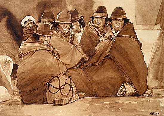 #2080 ~ Erazo - Untitled - Huddled Group