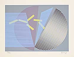 #2002 ~ Aguero - Untitled - Pink and Grey Sphere  #72/200