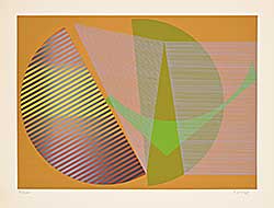 #2003 ~ Aguero - Untitled - Yellow and Grey Sphere  #33/200