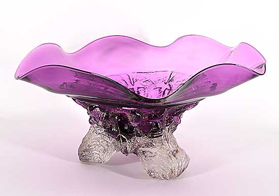 #2096 ~ Gibeau - Untitled - Face Series Bowl [Purple]