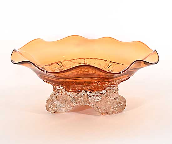 #2097 ~ Gibeau - Untitled - Face Series Bowl [Orange]