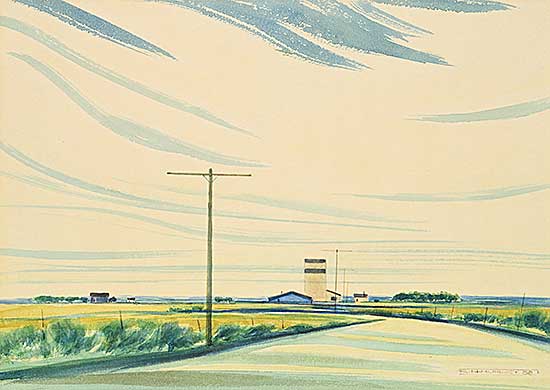 #2140 ~ Hurley - Untitled - Crosswinds Over the Prairie Road