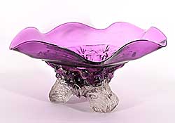 #2096 ~ Gibeau - Untitled - Face Series Bowl [Purple]