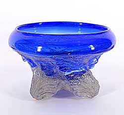#2098 ~ Gibeau - Untitled - Face Series Bowl [Blue]