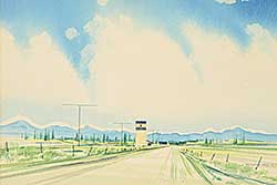 #2141 ~ Hurley - Untitled - Open Range With Distant Peaks