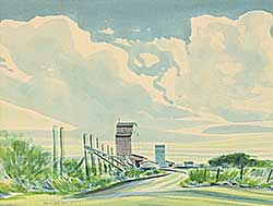 #2142 ~ Hurley - Untitled - Silos at the Curve