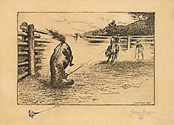 #2147 ~ Innes - Untitled - Lassoed Horse