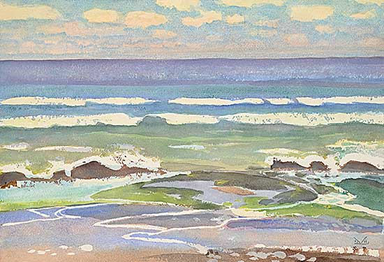 #2157 ~ Kerr - Untitled - Breaking Waves