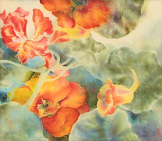 #2172 ~ Kitamura - Nasturtiums