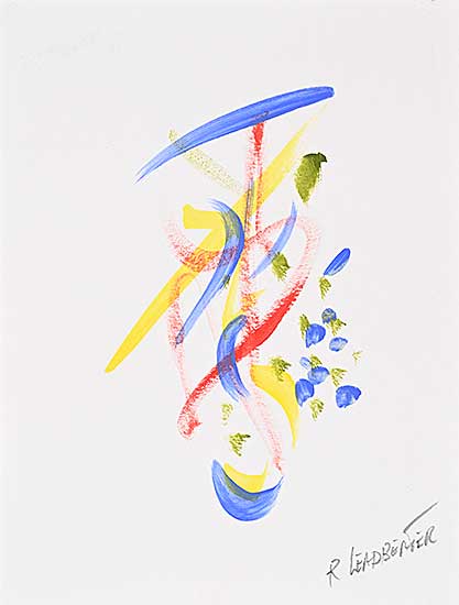 #2185 ~ Leadbeater - Untitled - Abstract Brushwork II