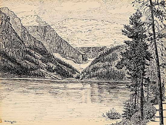 #2191 ~ Leslie - Untitled - Across the Lake