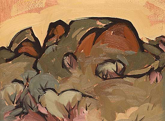 #2199 ~ Lindoe - A Broken Block of Till and Sagebrush