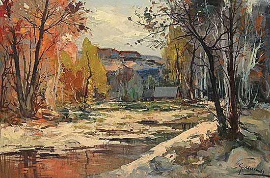 #2212 ~ Marich - Untitled - House in the Snow