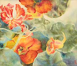 #2172 ~ Kitamura - Nasturtiums