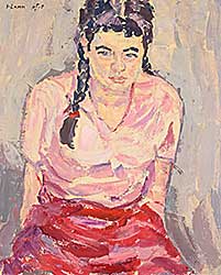 #2179 ~ Lamm - Untitled - Portrait in Pink