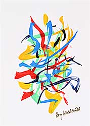 #2184 ~ Leadbeater - Untitled - Abstract Brushwork I