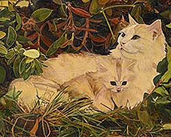 #2245 ~ Morsette - Mother and Kitten