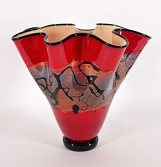 #2259 ~ Nourot - Untitled - Tall Ruffled Vase