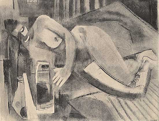 #2291 ~ Perrott - Untitled - Sleeping Nude