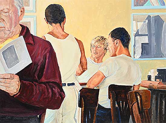 #2334 ~ Schlademan - Untitled - Cafe Scene