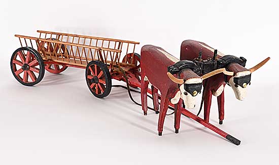 #2339 ~ School - Untitled - Oxen and Buggy