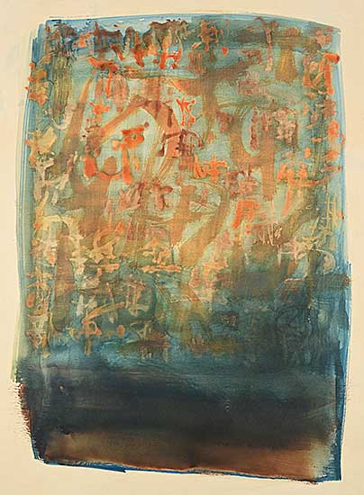 #2358 ~ Spickett - Untitled - Abstract Calligraphy