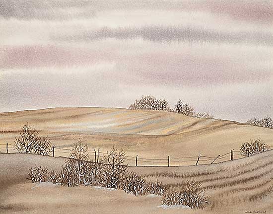 #2385 ~ Underwood - Untitled - Line Through the Plains