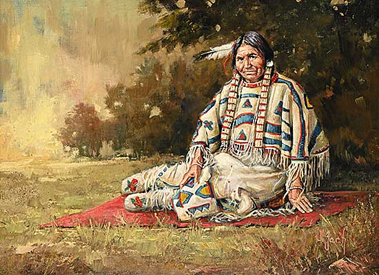 #2410 ~ Zach - Untitled - Portrait of a Woman in Traditional Clothing