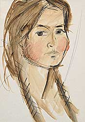 #2345 ~ School - Untitled - Portrait of a Woman