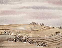 #2385 ~ Underwood - Untitled - Line Through the Plains