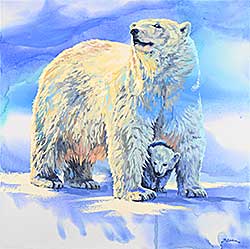 #2404 ~ Wood - Cautious Cub