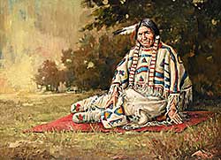 #2410 ~ Zach - Untitled - Portrait of a Woman in Traditional Clothing