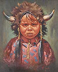 #2413 ~ Zach - Untitled - Boy with a Buffalo Hat