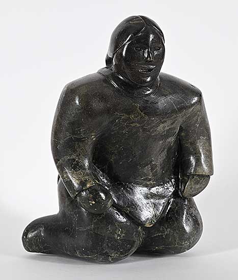 #1016 ~ Aqigaaq - Untitled - Seated Woman