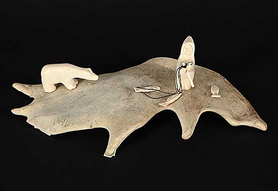 #1049 ~ Colbourne - Untitled - Fisherman and Bear I