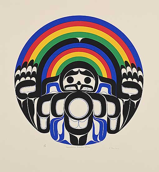 #1054 ~ David - Memorial Rainbow Drum  #64/100