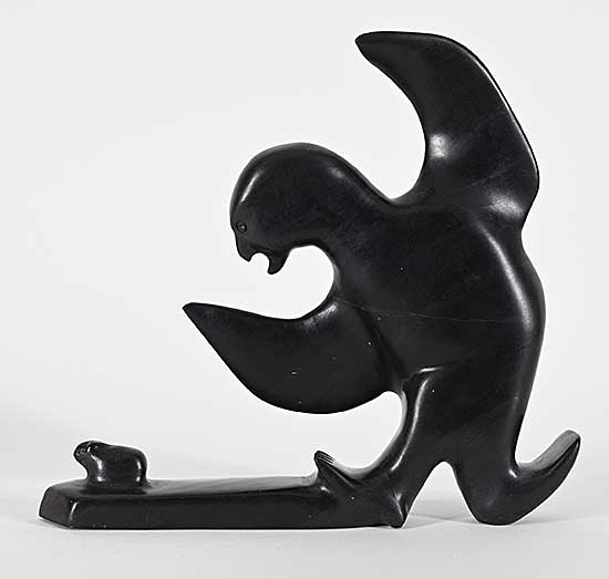 #1068 ~ Eqilaq - Untitled - Falcon and Lemming