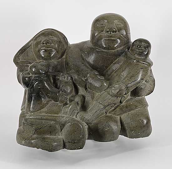 #1073 ~ Etungat - Inuit Family