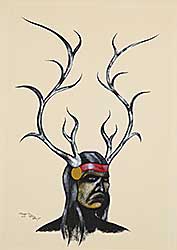 #1046 ~ Chee Chee - Untitled - Self Portrait Transformation