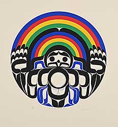 #1054 ~ David - Memorial Rainbow Drum  #64/100