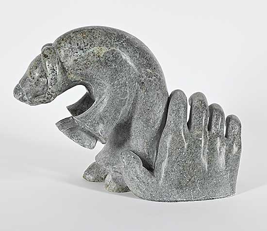 #1082 ~ Faber - Untitled - Hand Holding Muscox