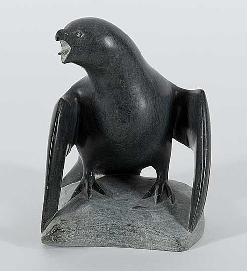 #1111 ~ Ittukallak - Untitled - Falcon with Open Beak