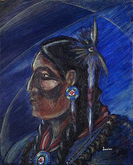 #1115 ~ Janvier - Untitled - Profile of a Man