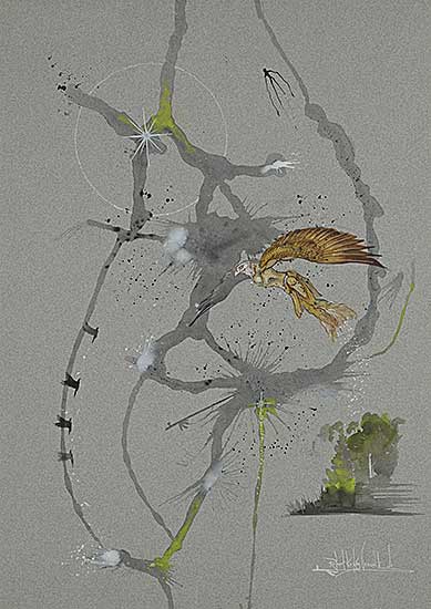 #1117 ~ Ka Kay Geesick - Untitled - Eagle Transformation Ascension